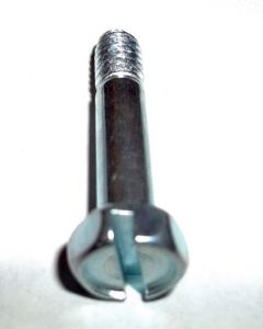 BOLT,1/4-20X1.25 HEX,SLOT .50 THD ZINC PLATED/GALV